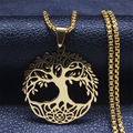 Tree of Life Necklace - 304 Stainless Steel Pendant